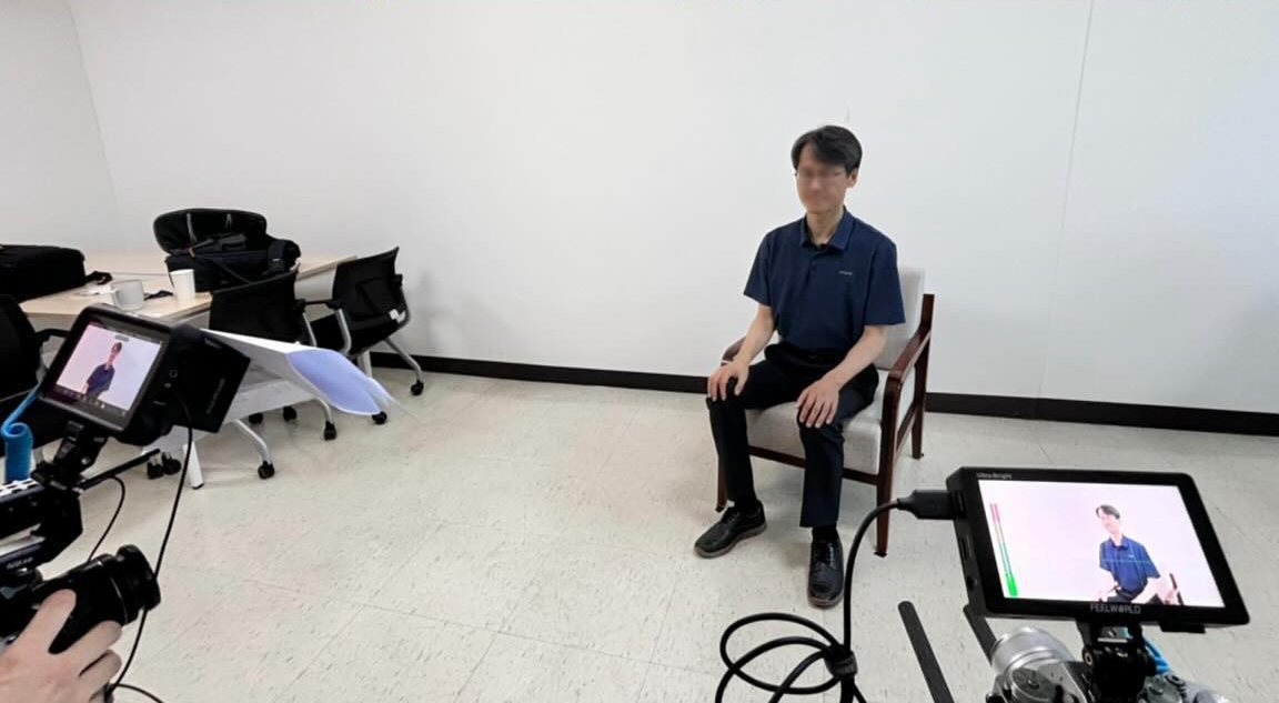 인터뷰 촬영 세팅
